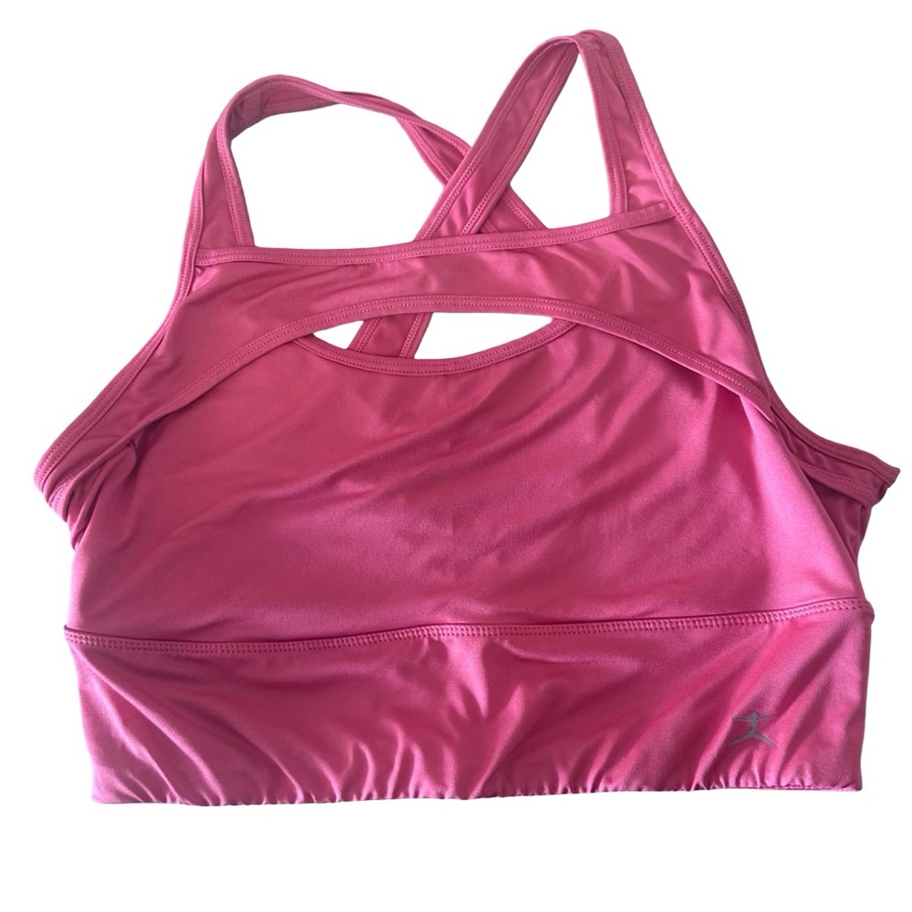 Danskin Pink Cut out Crisscross Cute Sports Bra L